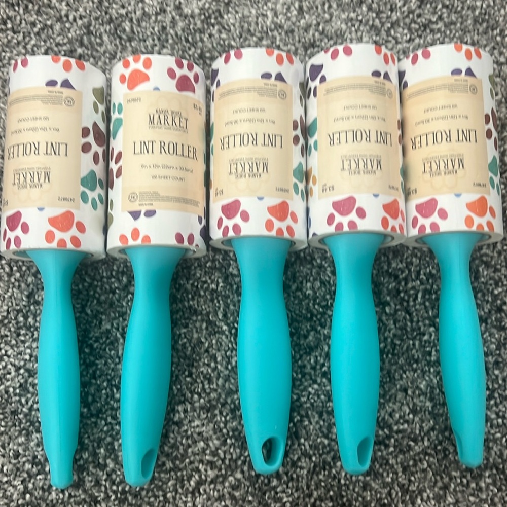 FIVE Pet Lint Rollers (120sheets/ roller)